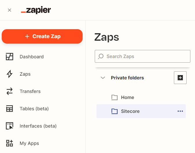 Create a New Zap for Sitecore + Zapier Integration